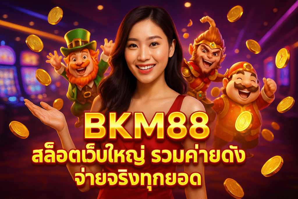 BKM88 สล็อตเว็บใหญ่ รวมค่ายดัง จ่ายจริงทุกยอด