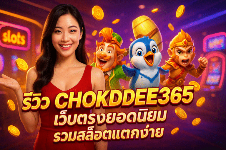 รีวิว CHOKDEE365 เว็บตรงยอดนิยม รวมสล็อตแตกง่าย